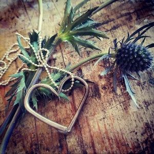 Fork Tine Heart Pendant.